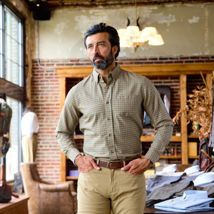 Culver Oxford Shirt - Olive Umber