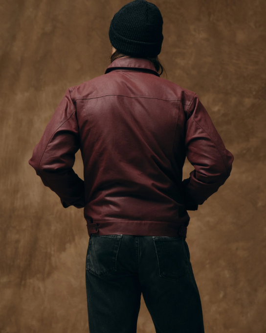 Tin Cloth Short Lined Cruiser Jacket - Fired Brick