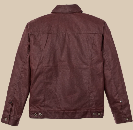 Tin Cloth Short Lined Cruiser Jacket - Fired Brick