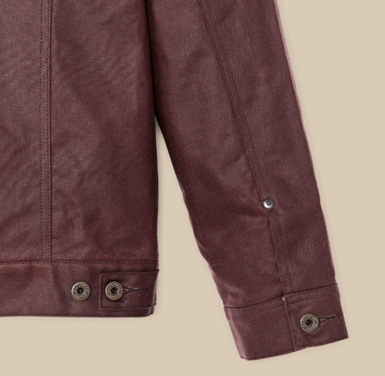 Tin Cloth Short Lined Cruiser Jacket - Fired Brick