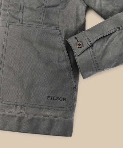 Tin Cloth Short Lined Cruiser Jacket - Castor Gray