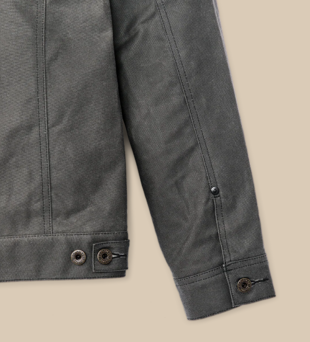 Tin Cloth Short Lined Cruiser Jacket - Castor Gray