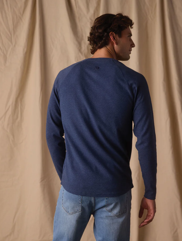 Puremeso Everyday Henley - Indigo Blue