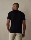 Waffle Knit Sweater Tee - Black