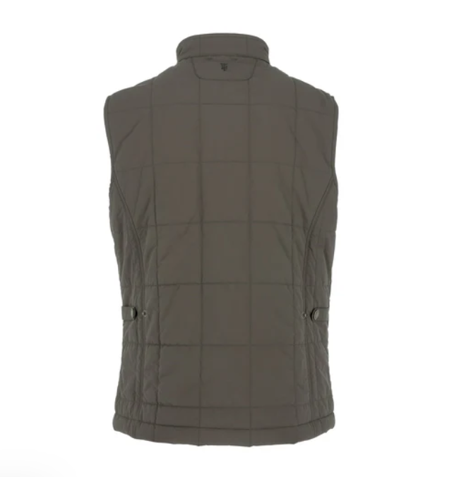 Burgess Quilted Vest - Black Olive