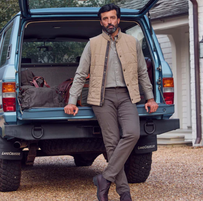 Burgess Quilted Vest - Tan