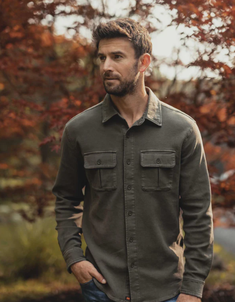 Comfort Terry Shirt Jacket -