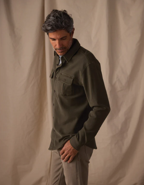 Comfort Terry Shirt Jacket -