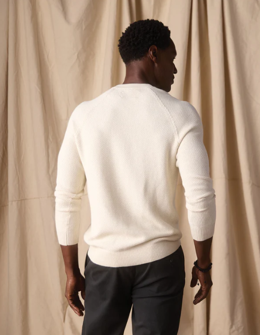 Coolmax Textured Sweater - Ivory