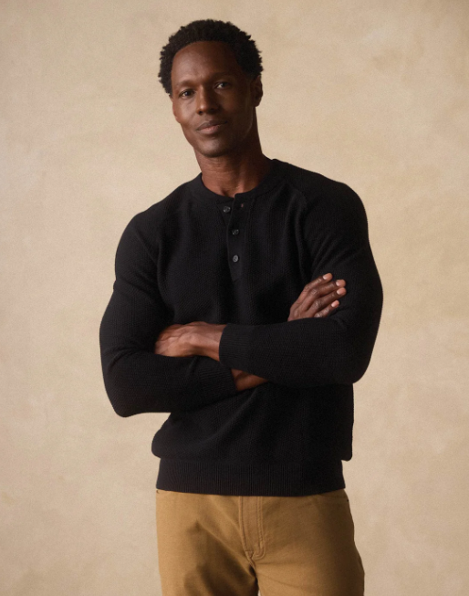 Coolmax Textured Sweater - Black