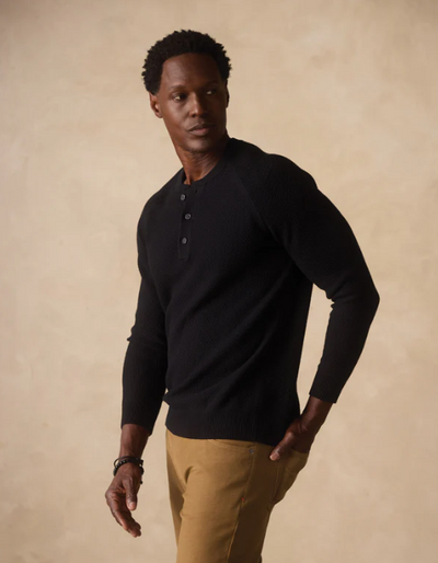 Coolmax Textured Sweater - Black