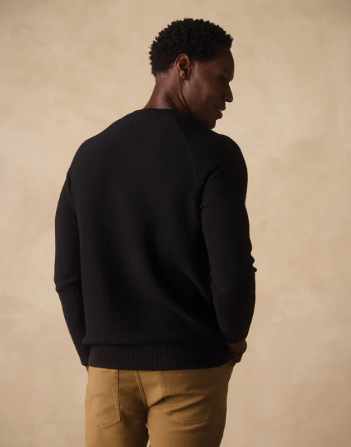 Coolmax Textured Sweater - Black