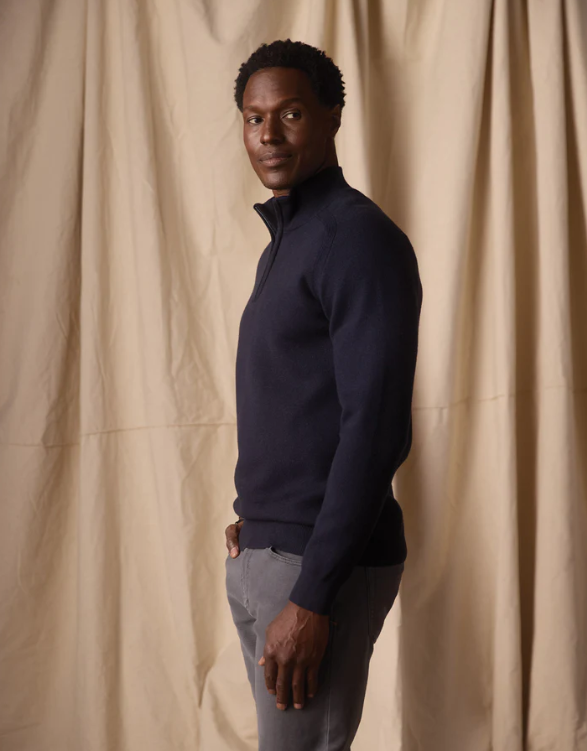 Cooper's Landing Quarter Zip - Navy