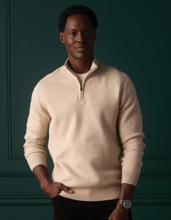 Cooper's Landing Quarter Zip - Oatmeal