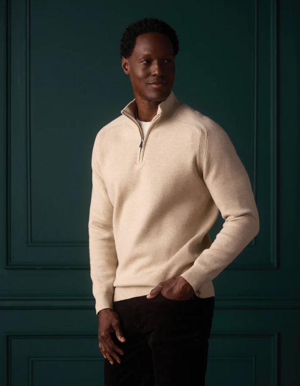 Cooper's Landing Quarter Zip - Oatmeal