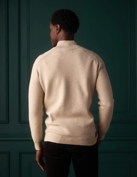 Cooper's Landing Quarter Zip - Oatmeal