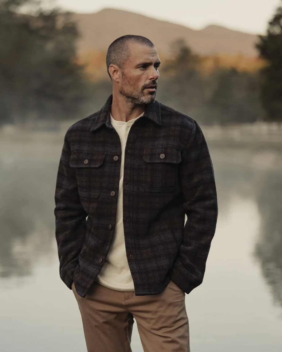 Brightside Flannel Lined Shacket - Brown Plaid