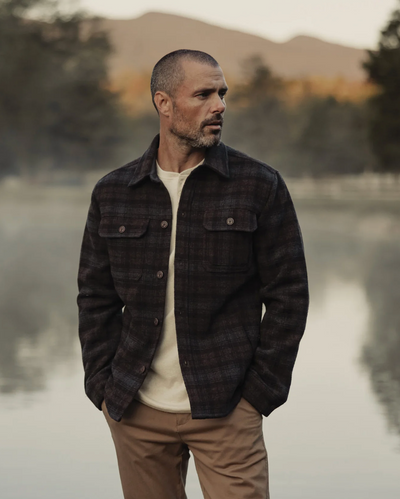 Brightside Flannel Lined Shacket - Brown Plaid