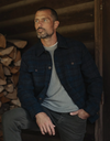 Brightside Flannel Lined Shacket - Navy Plaid