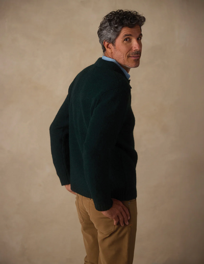 Homebound Polo Sweater - Deep Sea