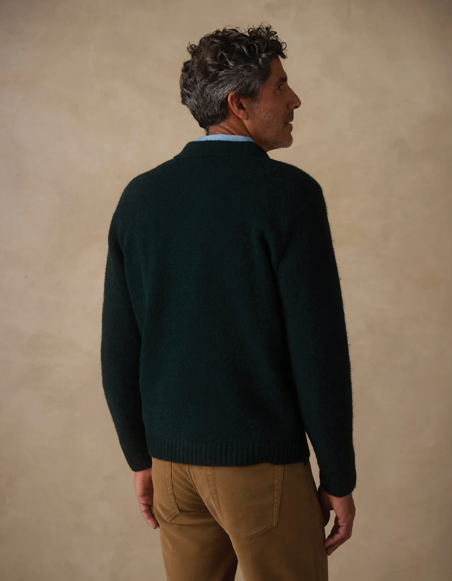 Homebound Polo Sweater - Deep Sea