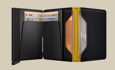 Slimwallet - Matte Black & Ochre