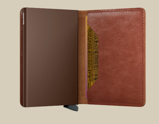 Slimwallet - Vintage Cognac & Brown