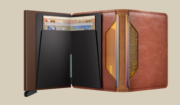 Slimwallet - Vintage Cognac & Brown