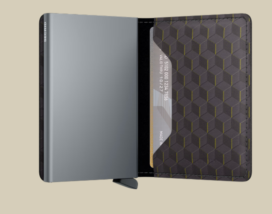 Slimwallet - Optical Grey Yellow