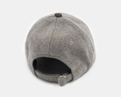 2-Tone Wool Baseball Hat - Oatmeal & Red Oak Mix