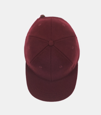 Wool Baseball Hat - Burgundy