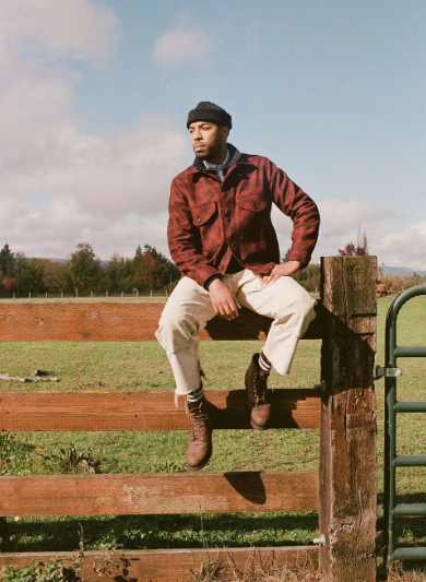 Skyline Overshirt Melton Wool - Canyon Plaid