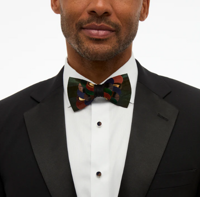 Woodland Bow Tie - Goose, Peacock, Pheasant, Turkey & Rooster Feathers