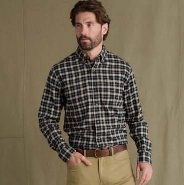 Dixon Brushed Cotton Twill Shirt - Hearth