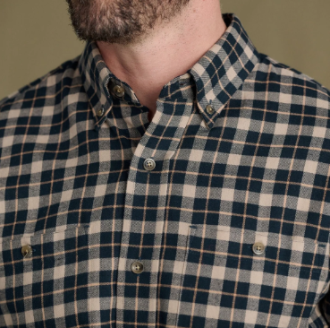 Dixon Brushed Cotton Twill Shirt - Hearth