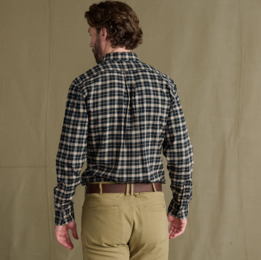 Dixon Brushed Cotton Twill Shirt - Hearth