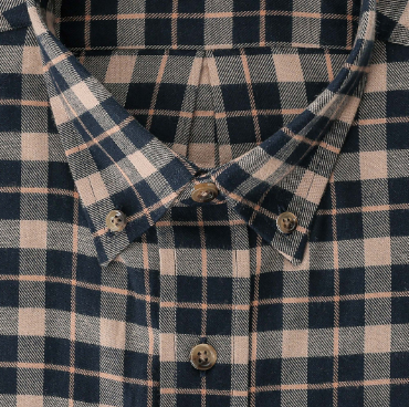 Dixon Brushed Cotton Twill Shirt - Hearth