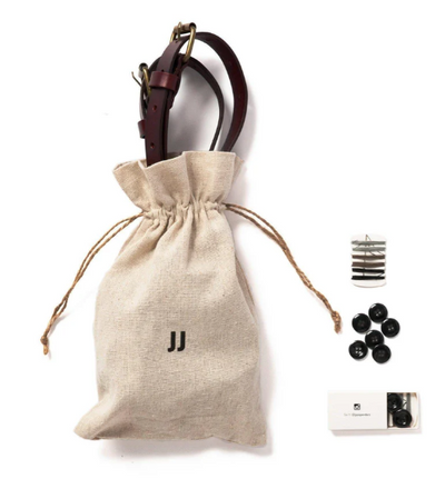 Leather Suspenders - Oxblood