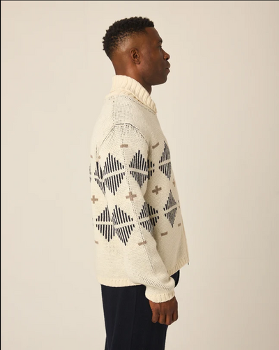 Mountain Zip Cardigan - Cream