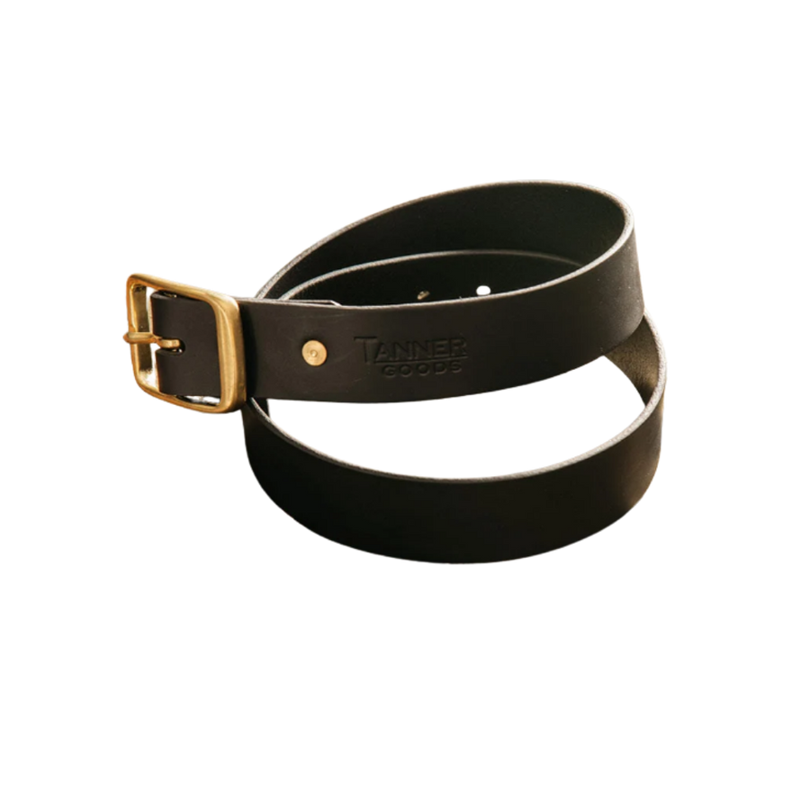 Black Standard Belt w/ Brass Buckle