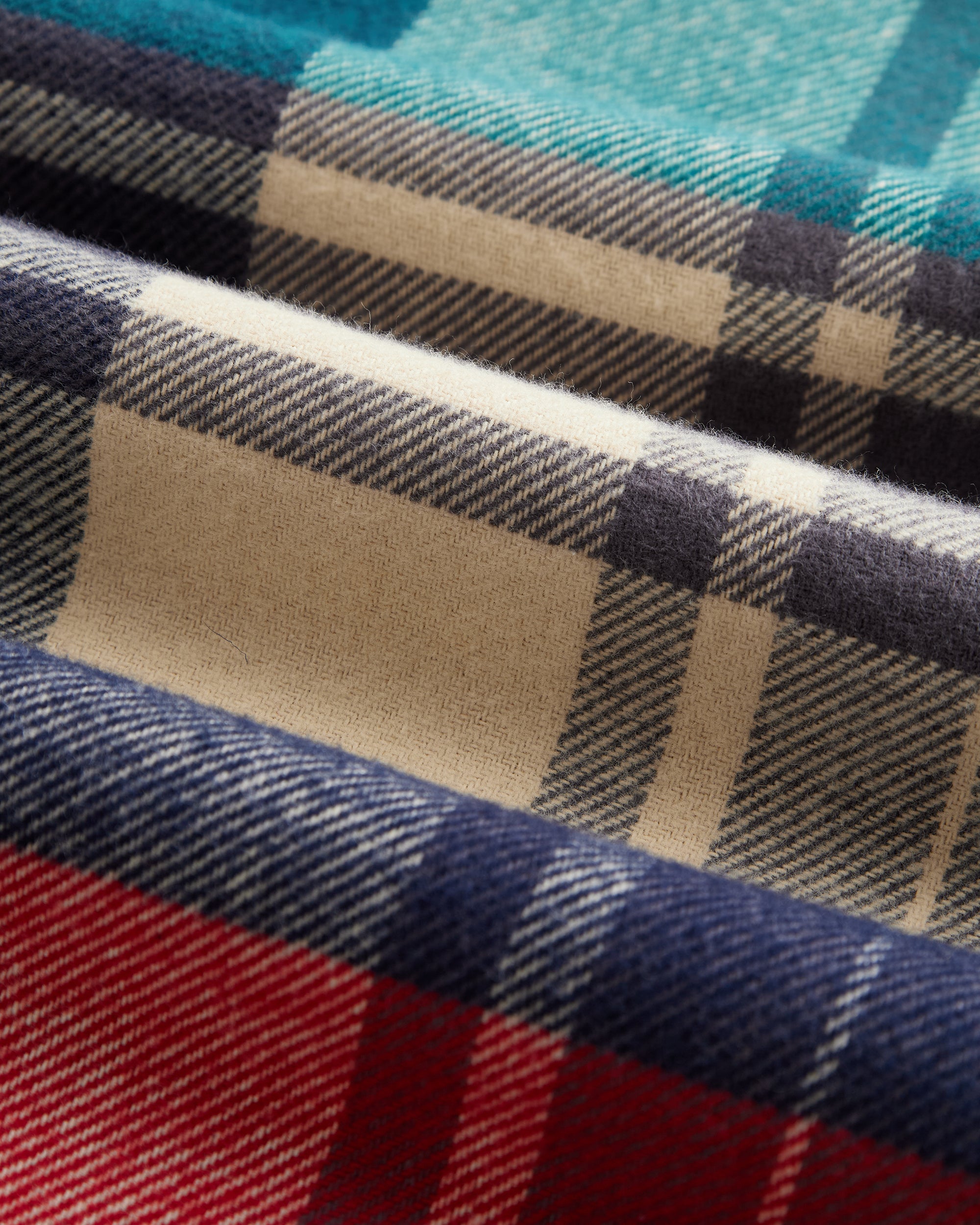 Tintor Flannel Shirt - Red & Turquoise