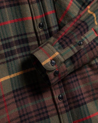 Tip Flannel Shirt - Forest Oversized Plaid