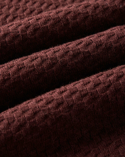 The Arlo Sweater Polo - Burgundy