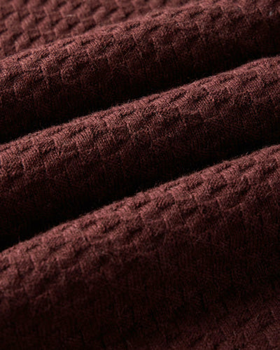 The Arlo Sweater Polo - Burgundy