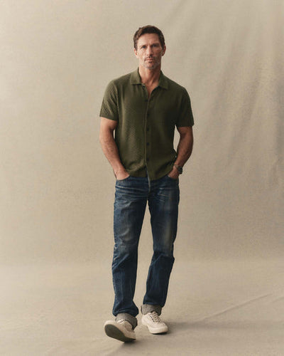 The Arlo Sweater Polo  - Cilantro