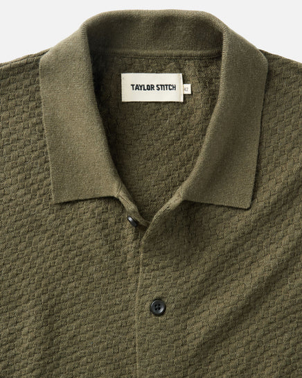 The Arlo Sweater Polo  - Cilantro