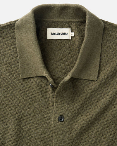 The Arlo Sweater Polo  - Cilantro