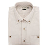 Brushed Cotton Twill Shirt - Winter Wheat