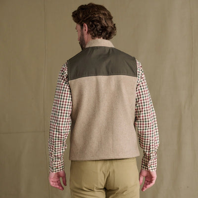 DU Northwoods Vest - Camel & Wetlands Green