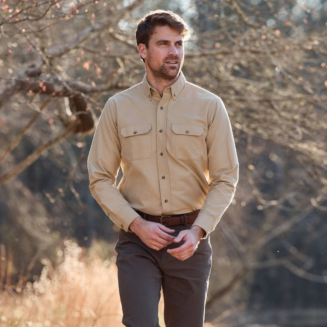 Hartwell Moleskin Shirt - Tan